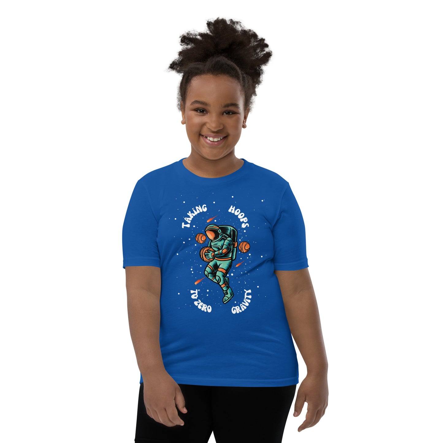 Astronaut NASA Taking Hoops to Zero Gravity Youth T-Shirt